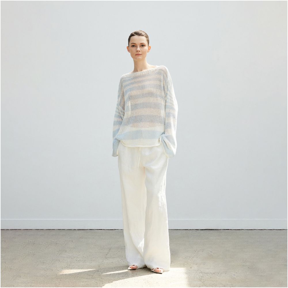 ASAYA4946 – Cloudline Pastel Knit Pullover ☁️🍃