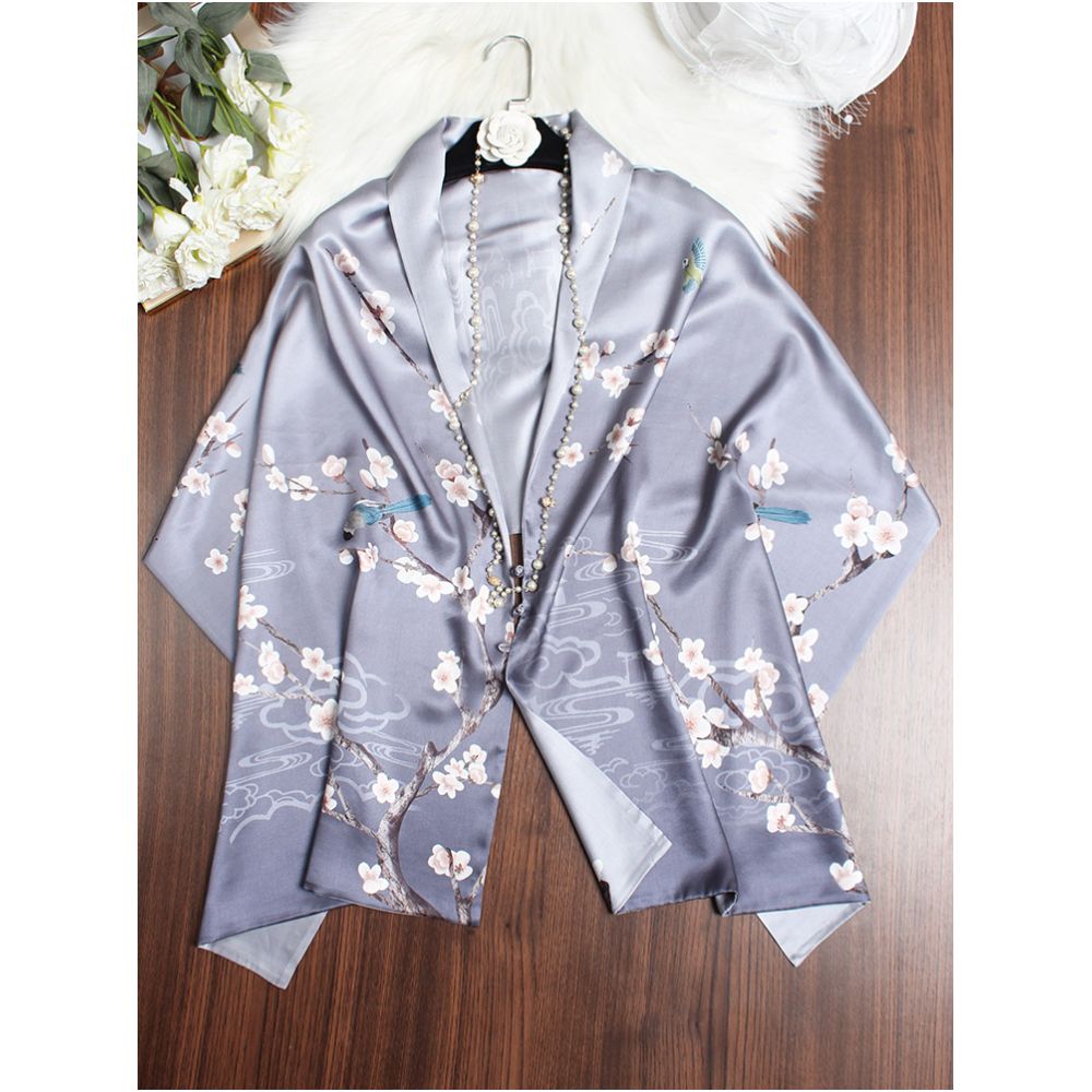 ASAYA4951 – Luminous Silk Garden Shawl 🌸✨