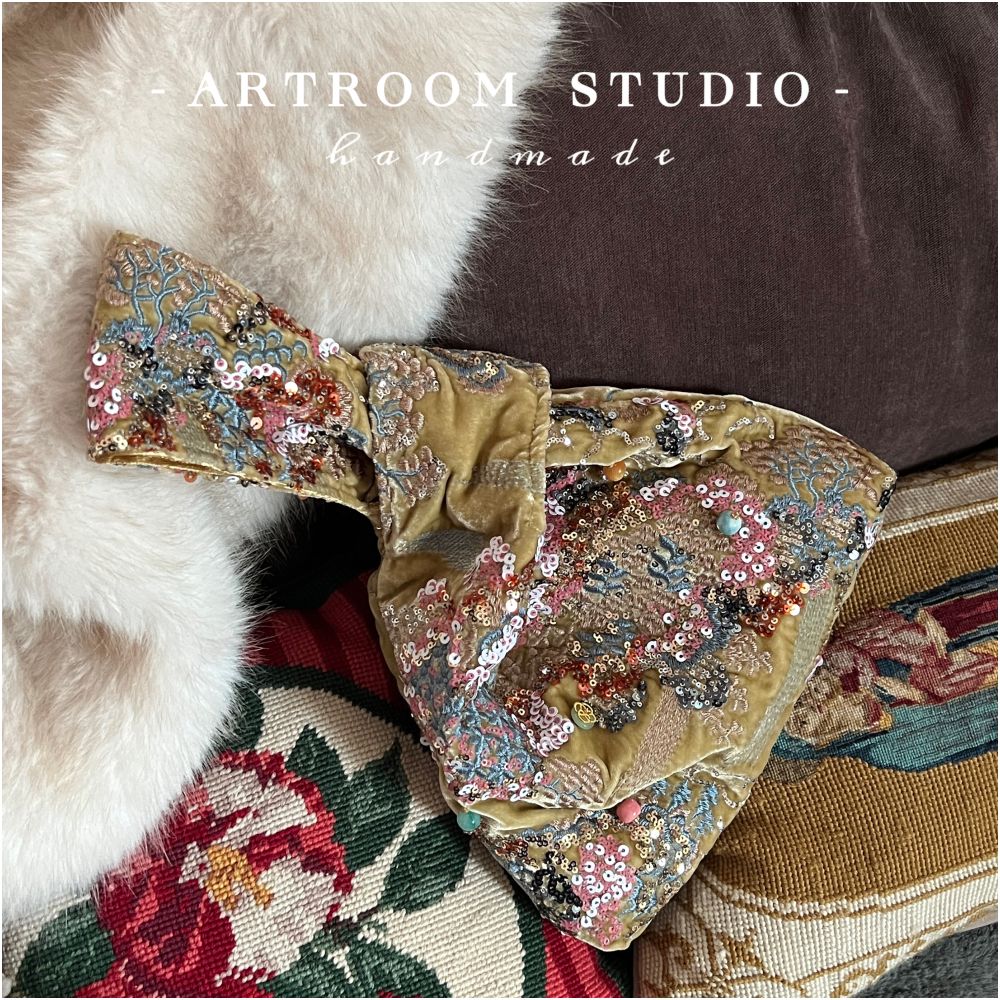 ASAYA4952 – Golden Tapestry Handcrafted Bag ✨🌸