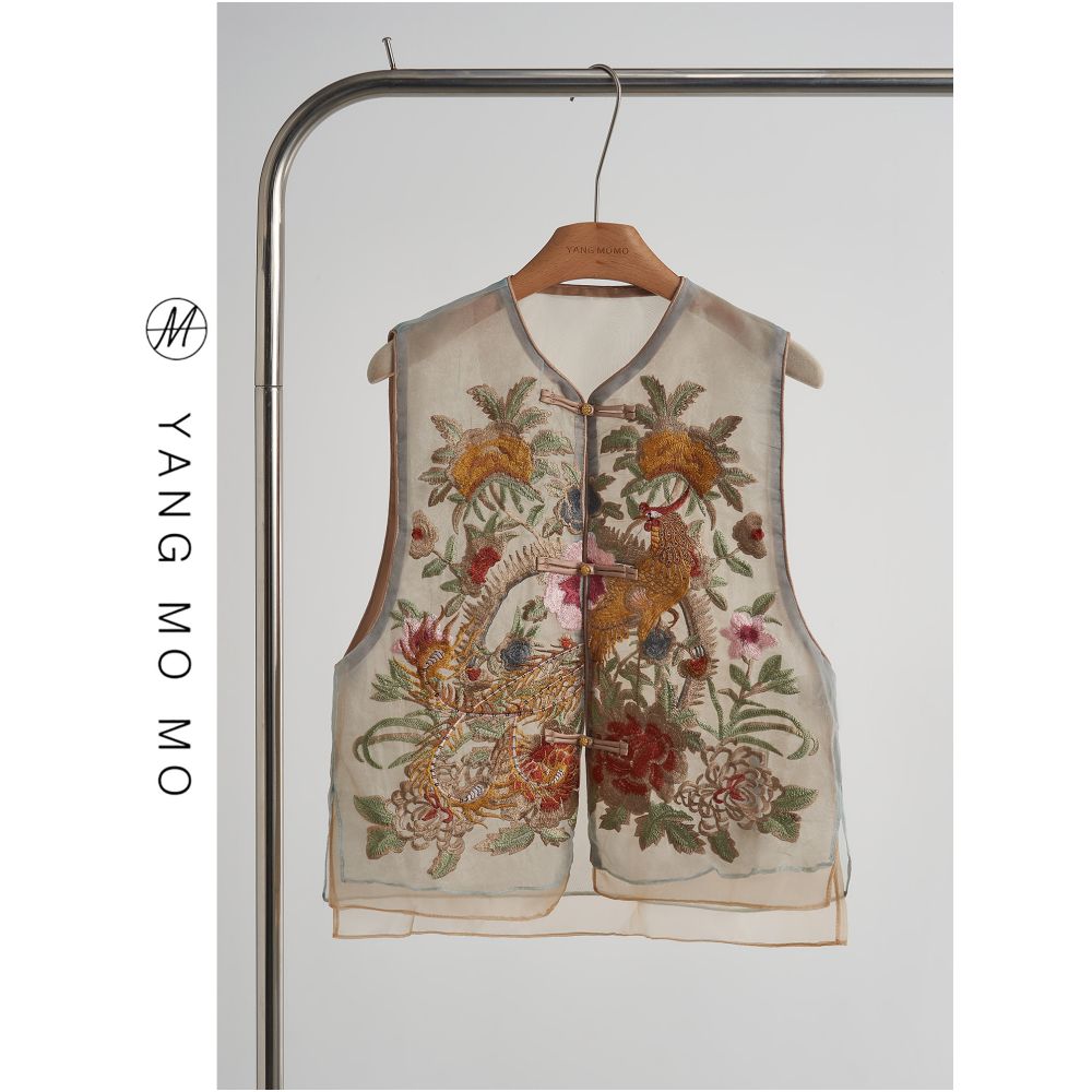 ASAYA4974 – Phoenix Embroidered Sheer Set 🪶✨