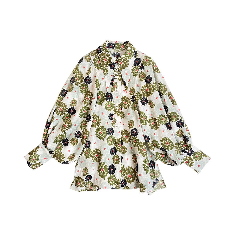 ASAYA4976 – Verdant Bloom Ramie Set 🌿🌸