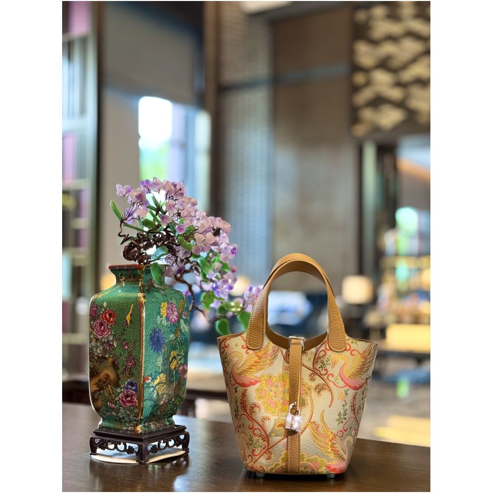 ASAYA4979 – Celestial Brocade Mini Tote ✨🌸
