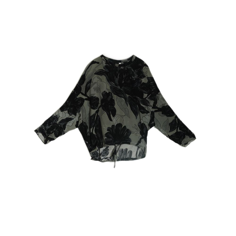 Interface new Chinese style silk printed tops for women unique artistic and improved design new long sleeved blouse sunscreen shirt image 5