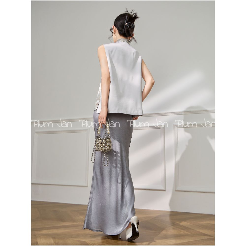 Plum Jan Vest Women s 2025 Summer New Style New National Style New Chinese Embroidery Button Top High end Feeling image 4