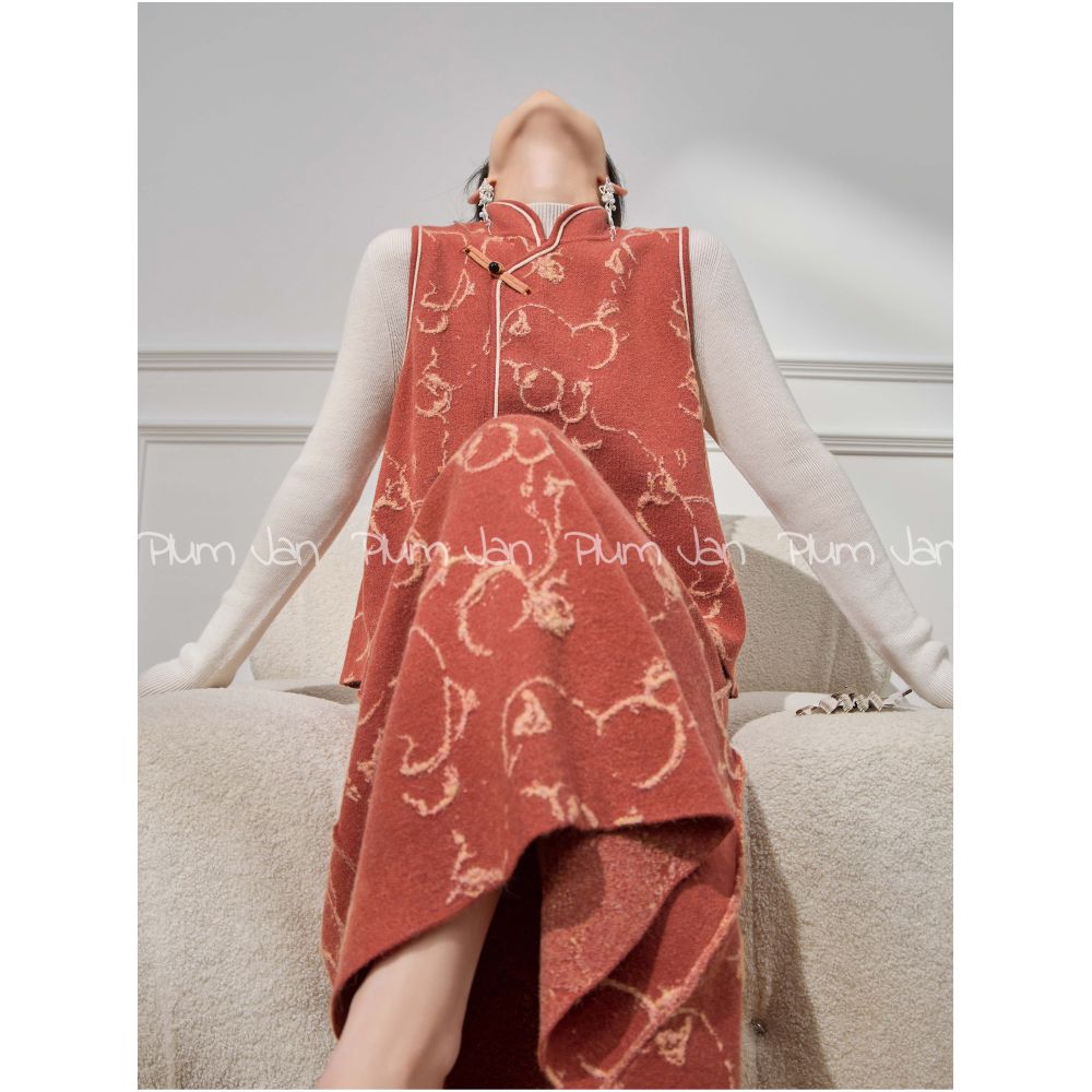 ASAYA4994 – Ember Muse Tweed Set 🍁✨