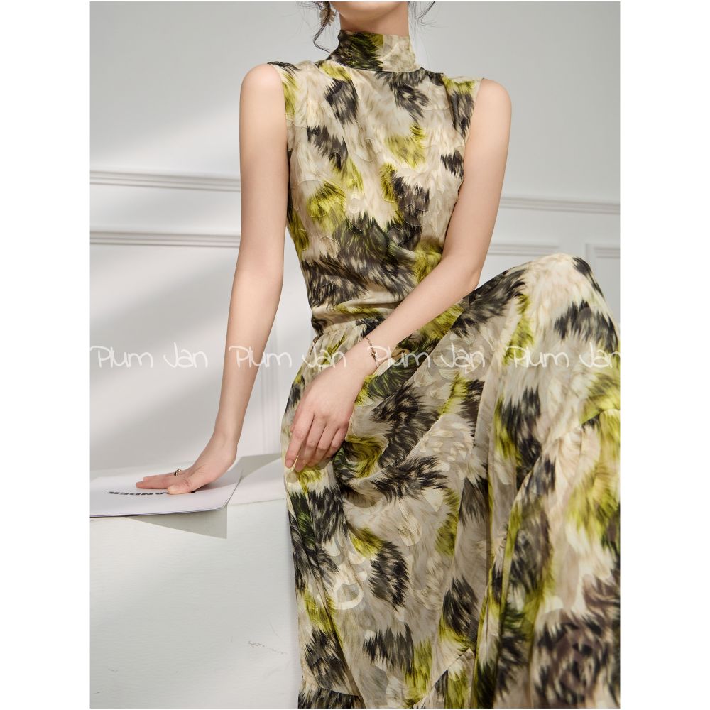 Plum Jan Sleeveless Dress 2025 New This Year s Popular Style Stand Collar Pure Waist Skirt image 2