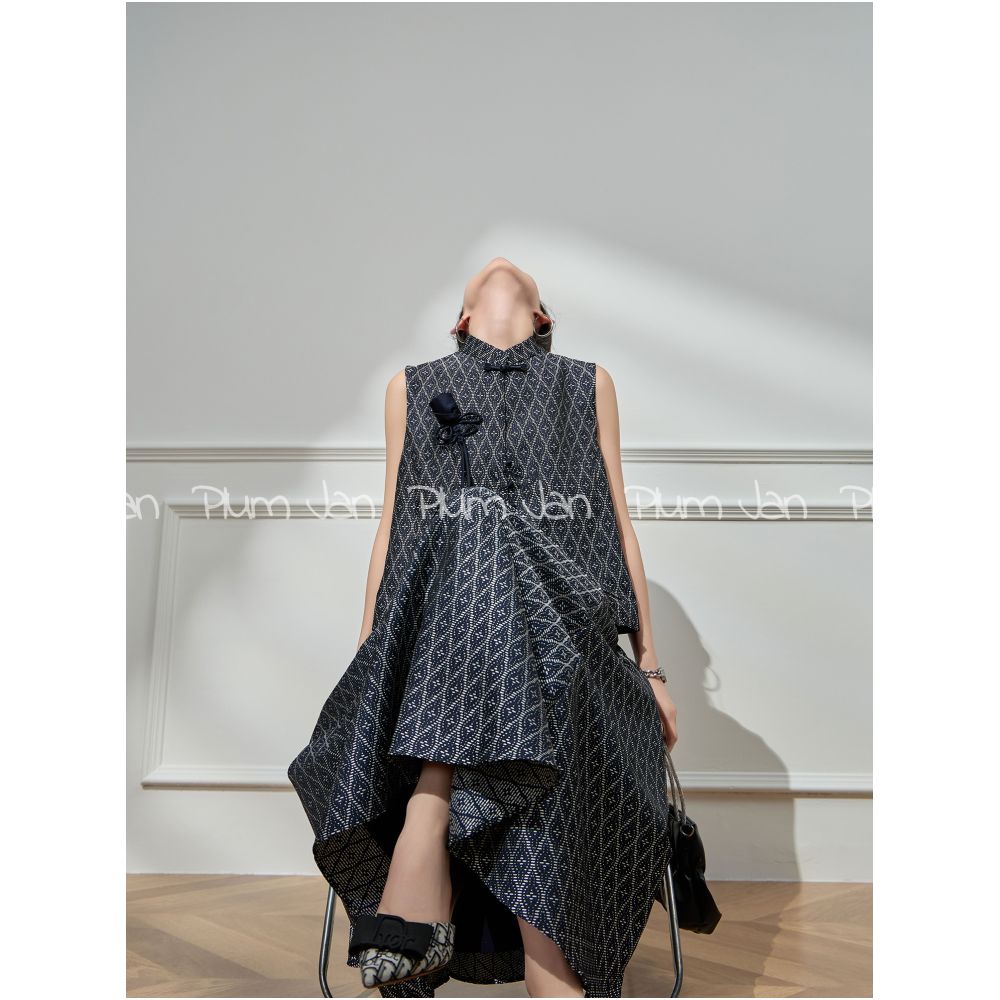 ASAYA5005 – Midnight Loom Jacquard Set 🌙🖤