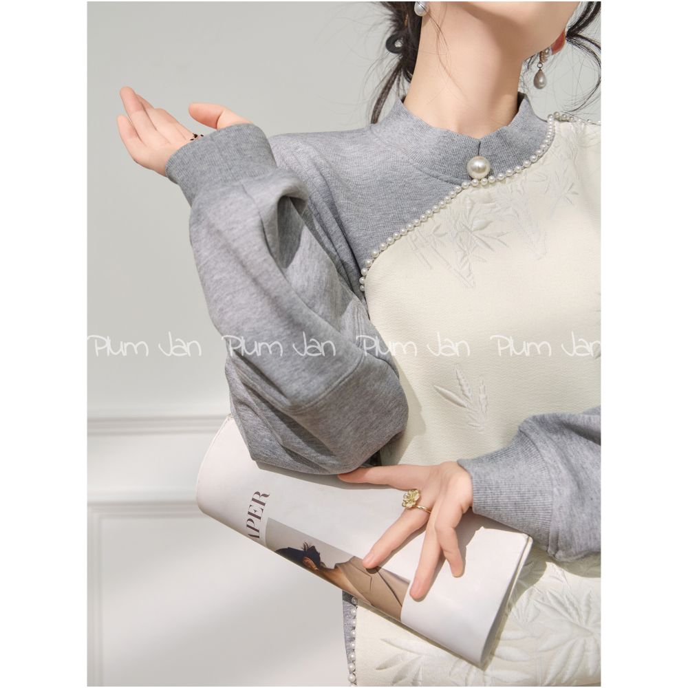 Plum Jan 2025 spring outfit with a complete set of new Chinese style suit skirt high end two piece women s clothing image 2