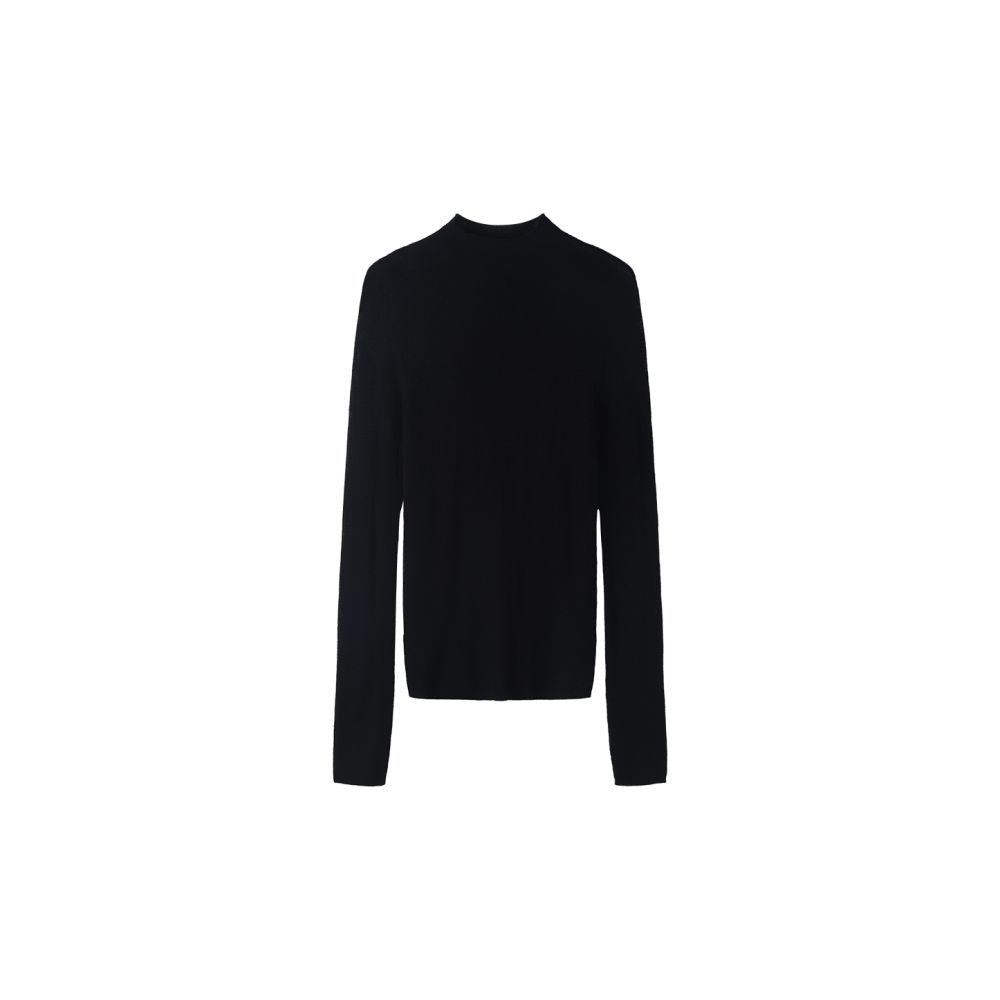 LiHuiEr LiHuiEr Lofoten s Night Light Person High Knowledge Old Money Wind Style Wearing Black Knitted Shirt Women s Top image 9