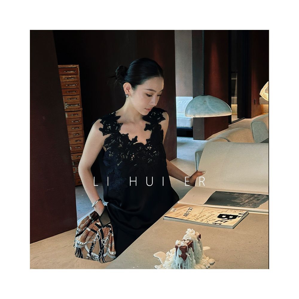 LiHuiEr Li Huier Summer Mint Super beautiful sleeveless tops for women summer outdoor wear camisole inner wear image 2