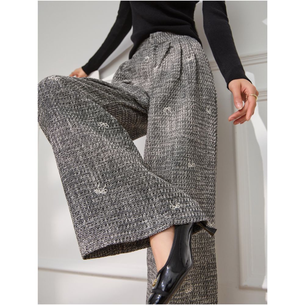 Plum Jan Loose fitting relaxed style dark gray wide leg pants new autumn winter 2025 style this year s hottest trend image 5