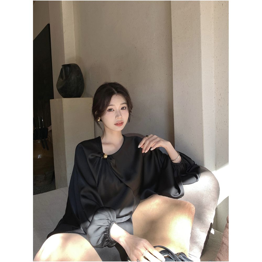 ASAYA5158 – Versailles Silk Blouse 💜👑