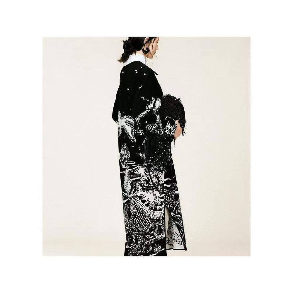 ZCY 2025 Winter New Oriental Slant Front Jacquard Knitted Dress image 5