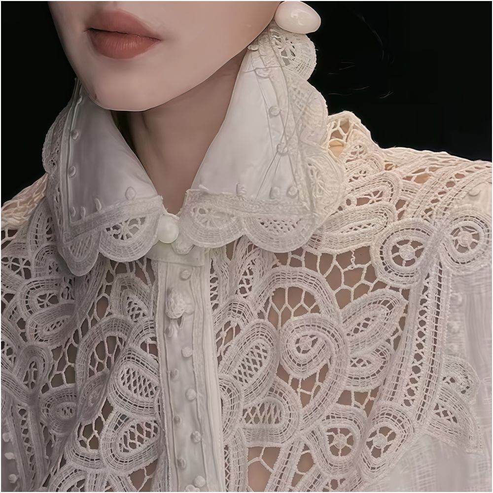ZEROYK Old Money Style Retro Linen Shirt Women s Design Elegant and Versatile Relaxed and Casual Top image 8