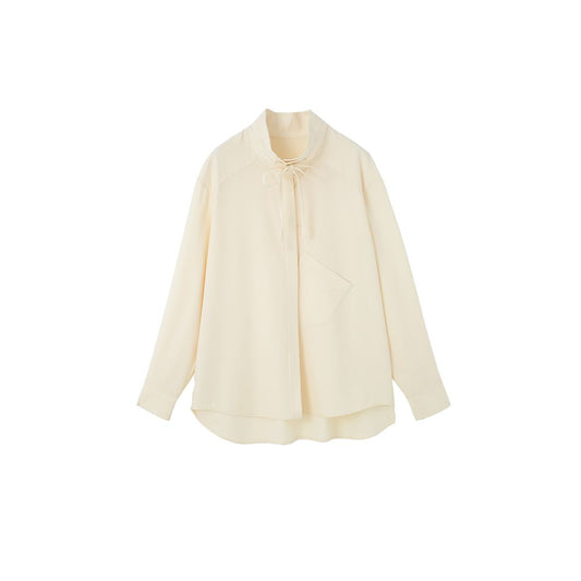 ASAYA5218 – CloudSoft Ribbon Blouse ☁️🥛