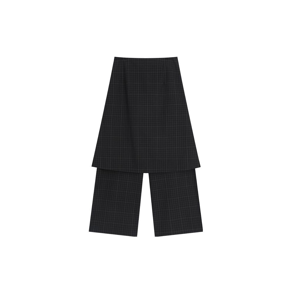 The Middle Notebook plaid Scarf Shirt plaid Pants Skirt Women s Set 2025 Autumn New Product image 6