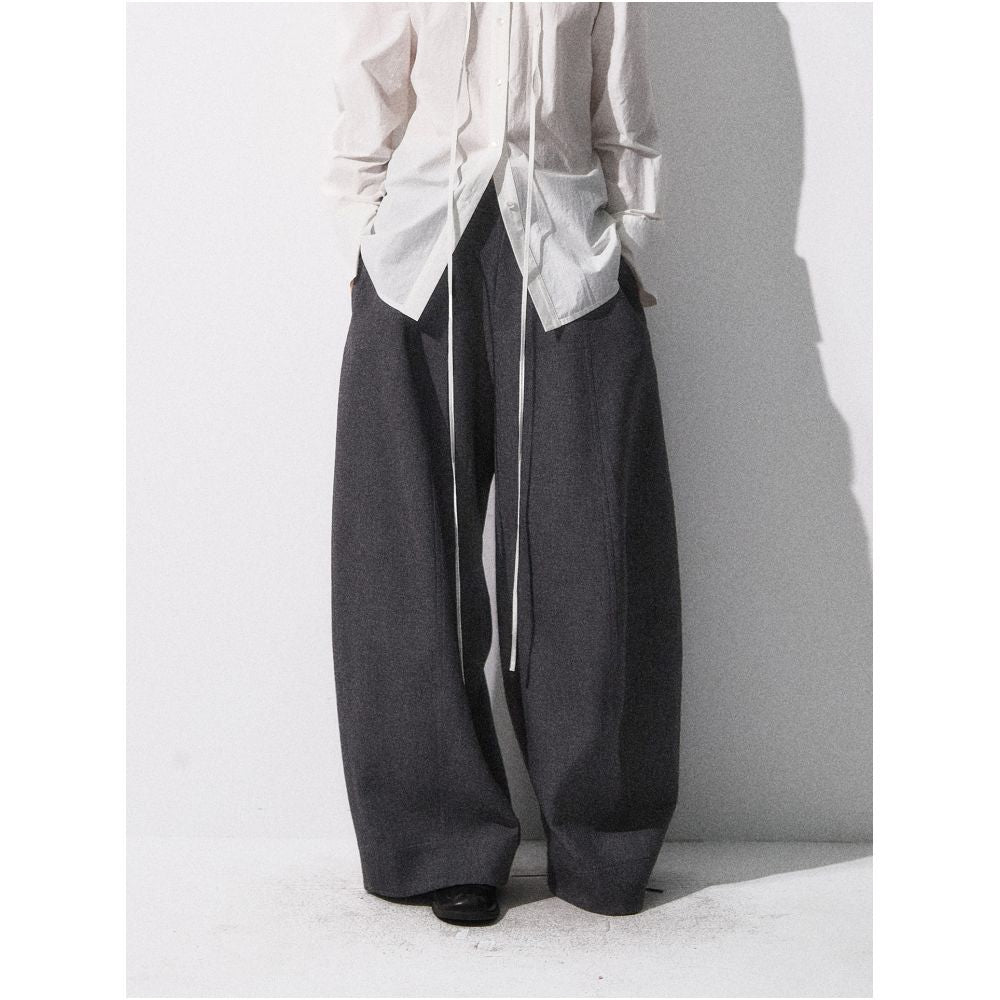 Luobian Hourglass Waist Original Designer s Loose Casual Pants with a Drip Feel that Doesn t Stick to Legs Looks Thin and Wide Leg Suit Pants image 6