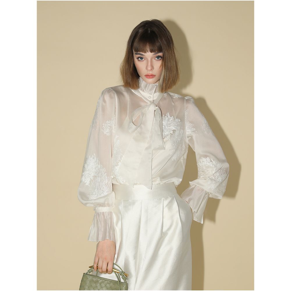 3 piece 50 off COCOBELLA New Chinese style Embroidered Lyocell Shirt Strap Set SR7015 image 8