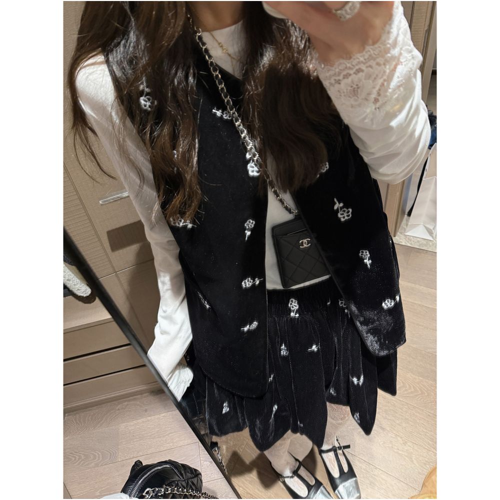 ASAYA5329 – Velvet Bloom Mini Set 🖤✨