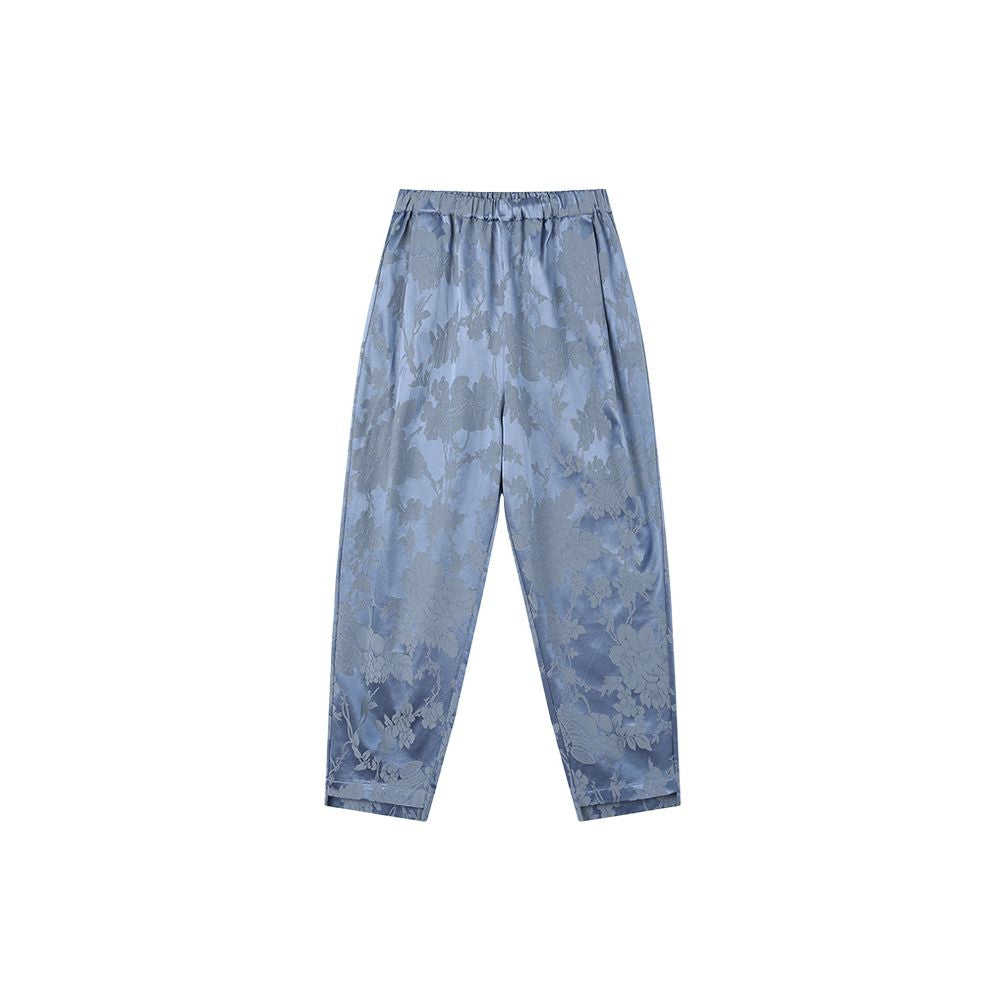 ASAYA5471 – Heritage Jacquard Tapered Pants 🌿🪷