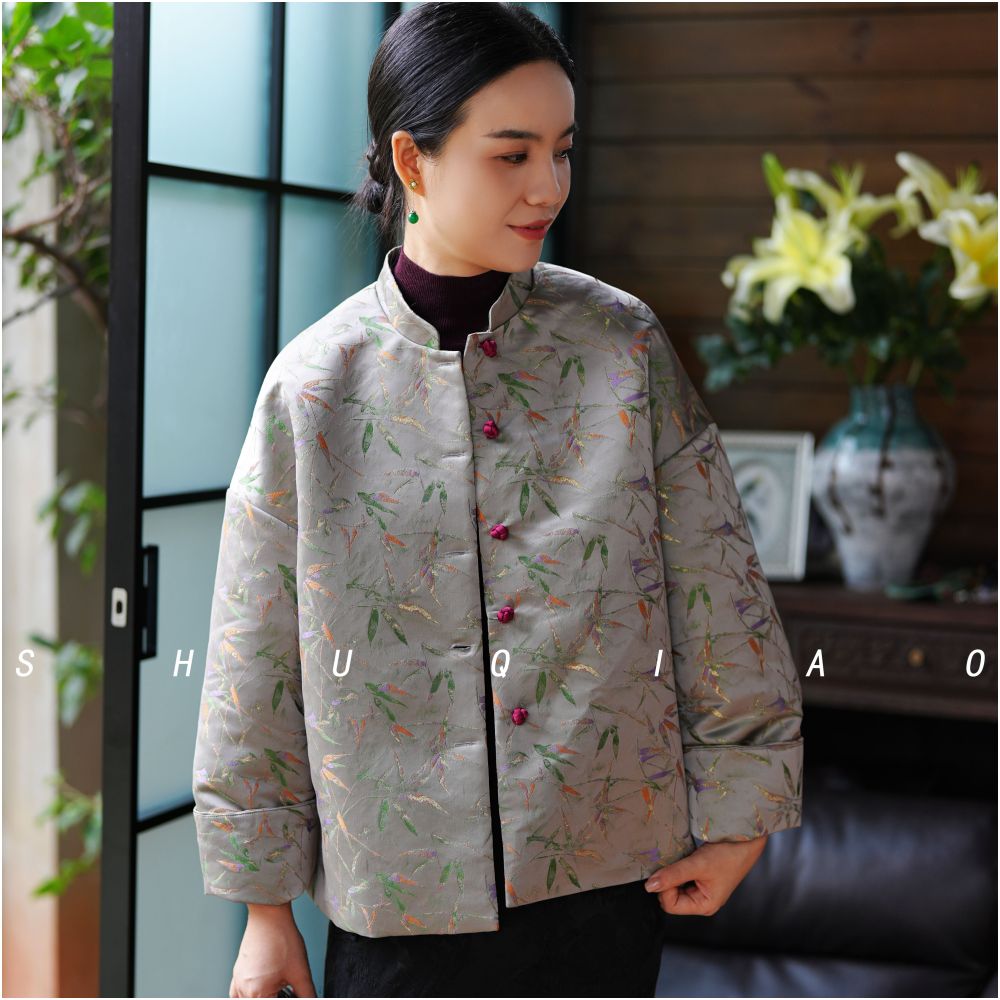 Shu Qiao Whale Spring and Autumn Leisure Original Chinese Style Improved Temperament Slimming New Chinese Coat Advanced Retro Top image 3