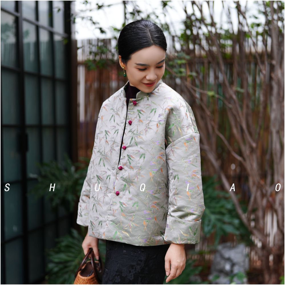 Shu Qiao Whale Spring and Autumn Leisure Original Chinese Style Improved Temperament Slimming New Chinese Coat Advanced Retro Top image 5