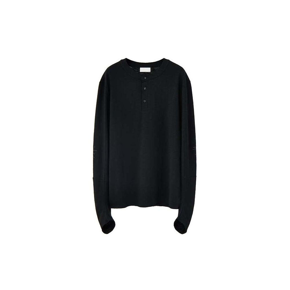 ASAYAHOMME1516 – Eclipse Elbow Detail Top 🖤✨