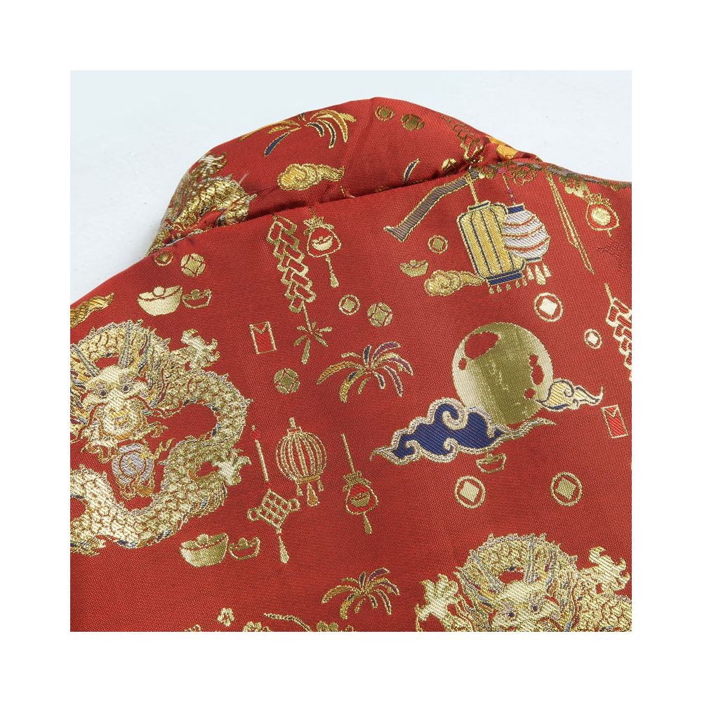 Winter Tang style men s Chinese style improved retro standing collar collar buttoned cotton jacket hot pressed golden dragon pattern printed cotton jacket men s cotton jacket image 3