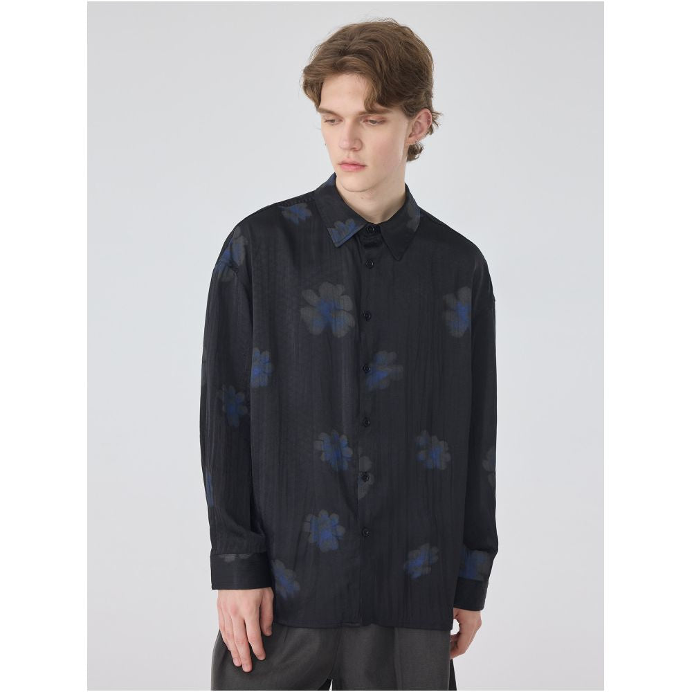 Autumn men s printed shirt men s loose fashion retro embroidery ethnic style original designer shirt men image 1