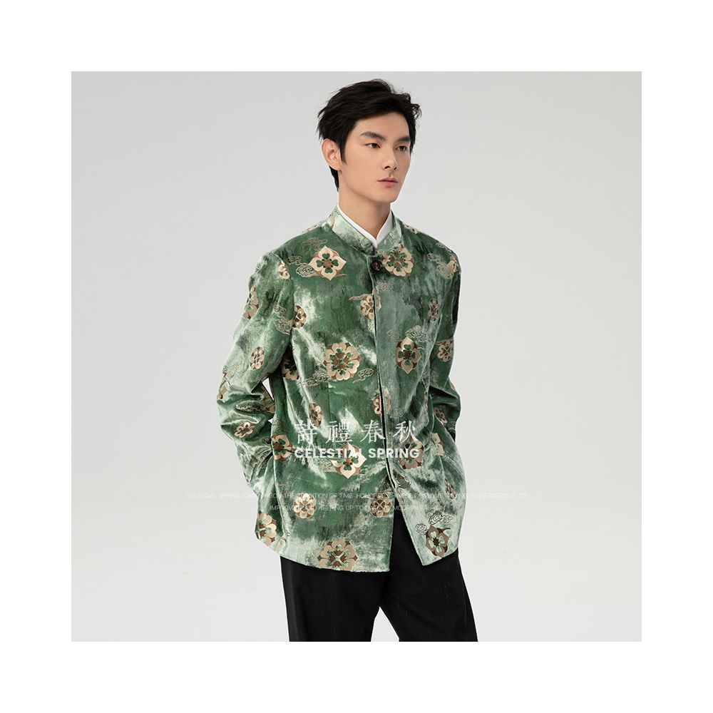 ASAYAHOMME1535 – Celestial Jade Jacket 🍃✨