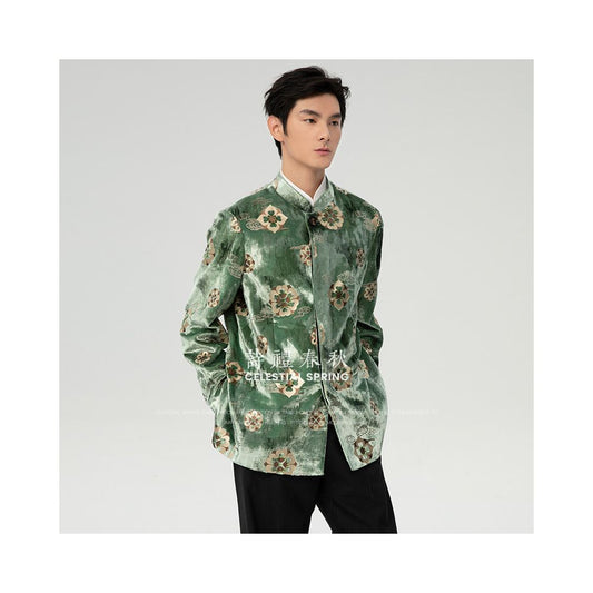 ASAYAHOMME1535 – Celestial Jade Jacket 🍃✨