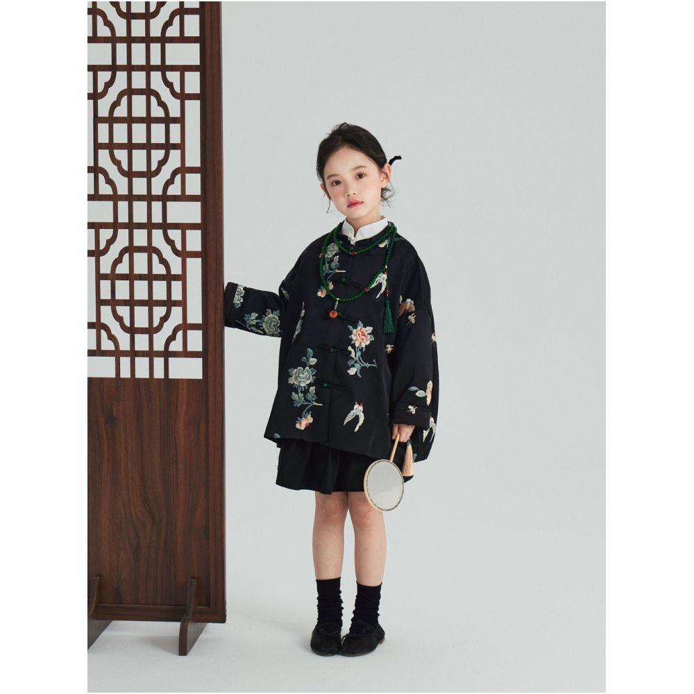 ASAYAKIDS253 – Modern Oriental Kids Set 🌿🖤🤍