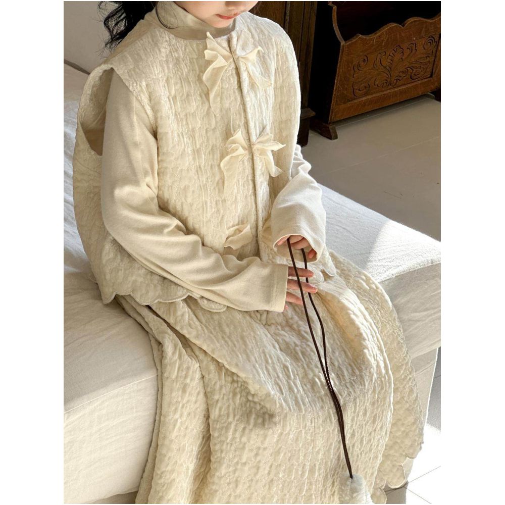 Girls set 2026 new style children s new Chinese style vest high end feeling big children s small fragrant skirt New Year clothes image 4