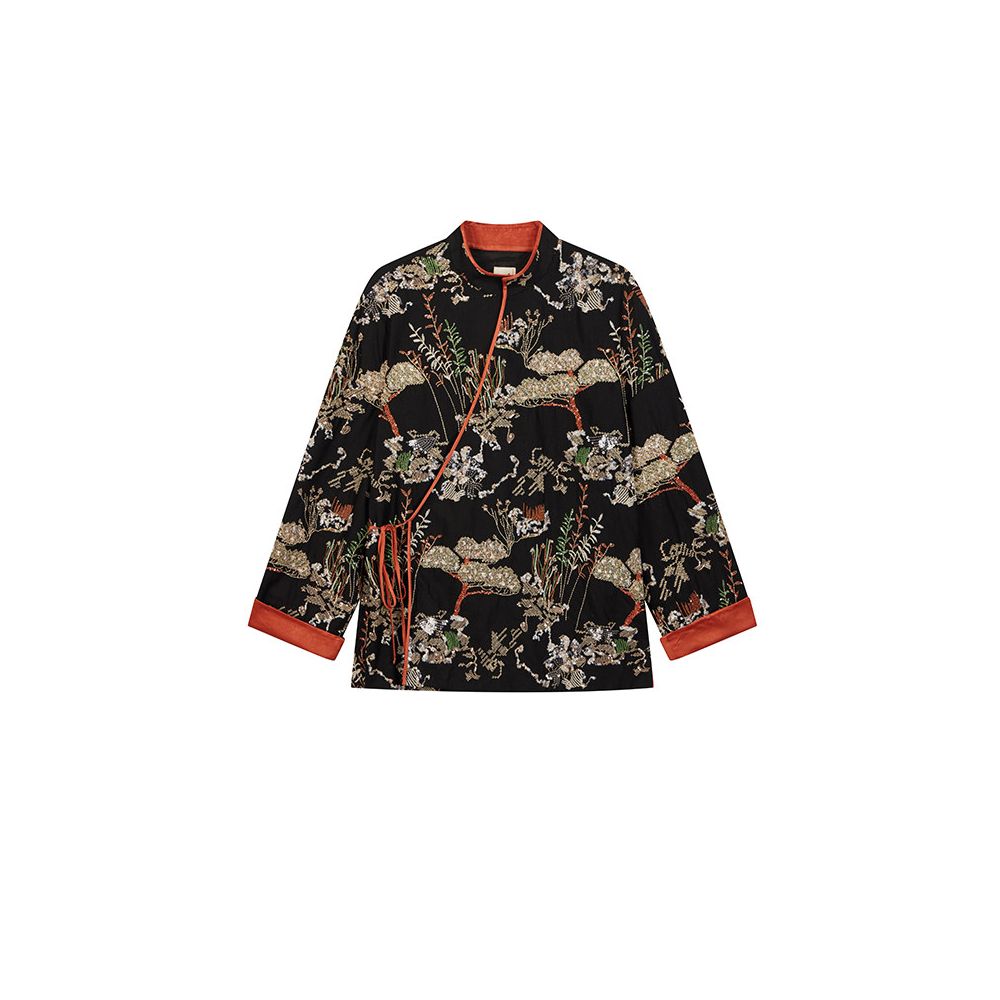 ASAYA5561 – Midnight Heritage Embroidered Jacket 🌙🖤