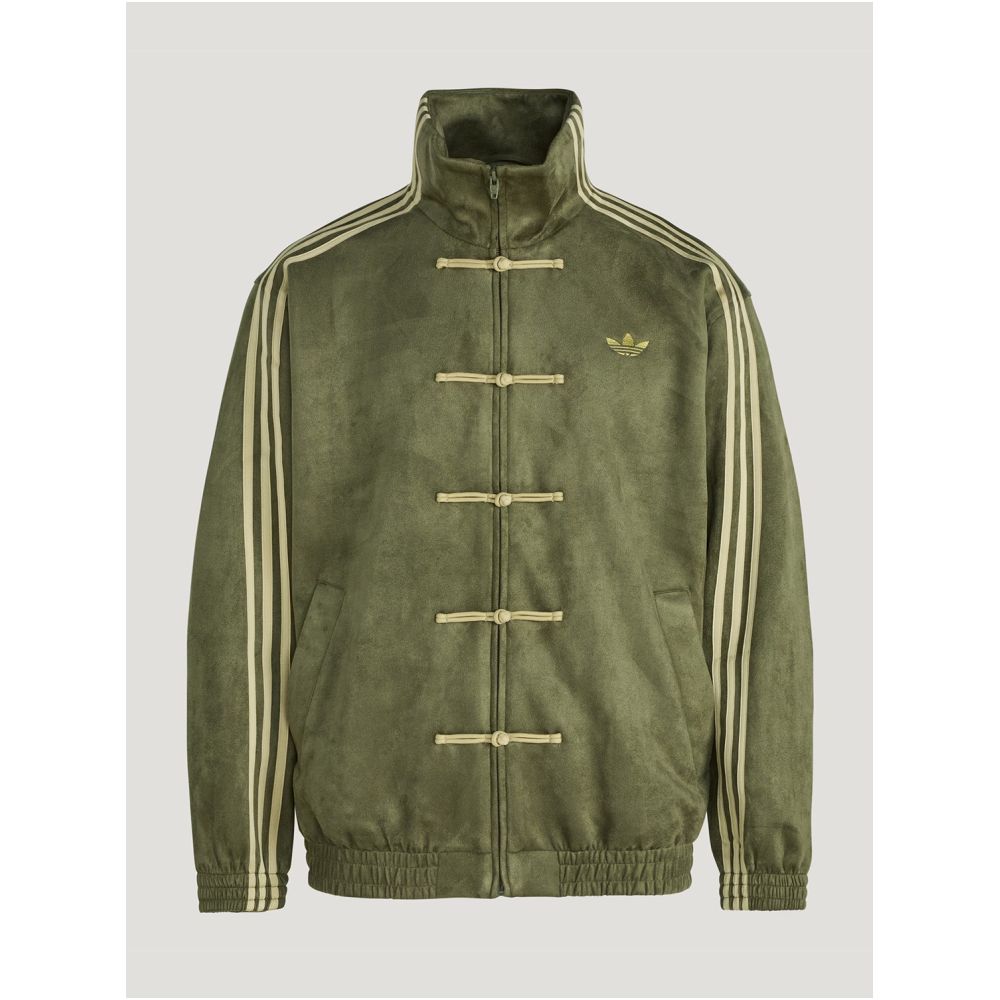 Adidas Adidas official authentic clover men s and women s new Chinese style fashionable stand up collar jacket KT3847 image 2