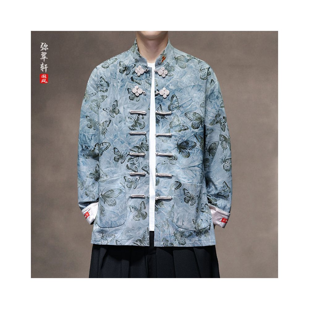 ASAYAHOMME1563 – Butterfly Tang Art Jacket 🦋🧧