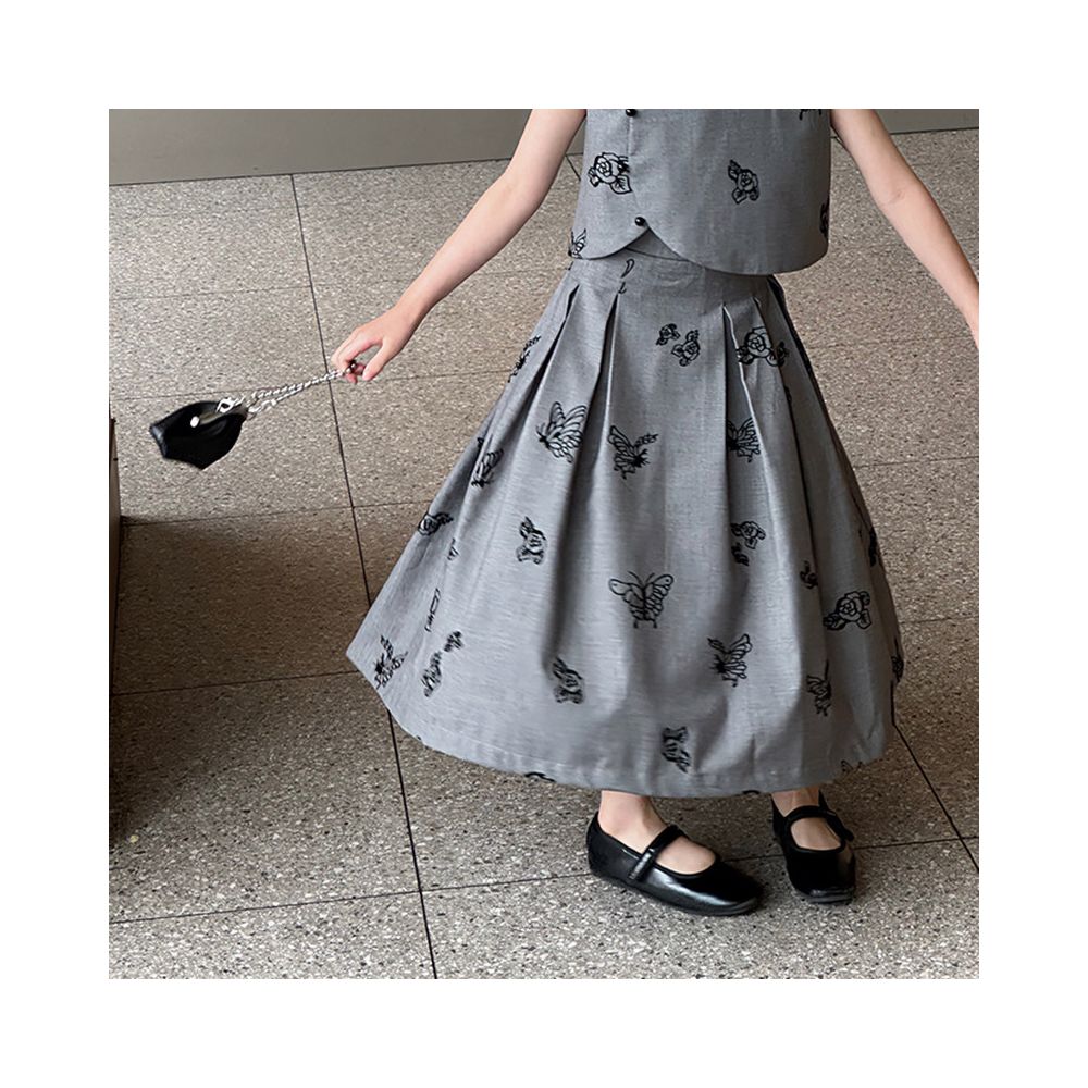 ASAYAKIDS277 – Butterfly Grey Oriental Set 🦋🩶