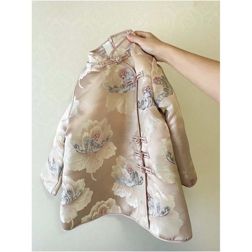 ASAYA5586 – Golden Peony Quilted Jacket 🌸✨