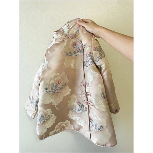 ASAYA5586 – Golden Peony Quilted Jacket 🌸✨
