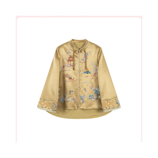 ASAYA5591 – Golden Heritage Silk Set ✨🏮