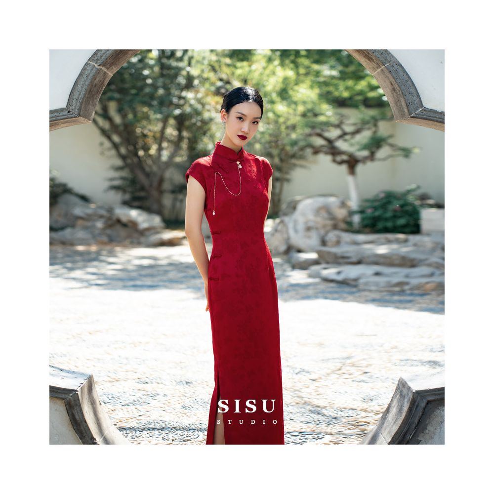 ASAYA5592 – Crimson Grace Qipao ❤️✨