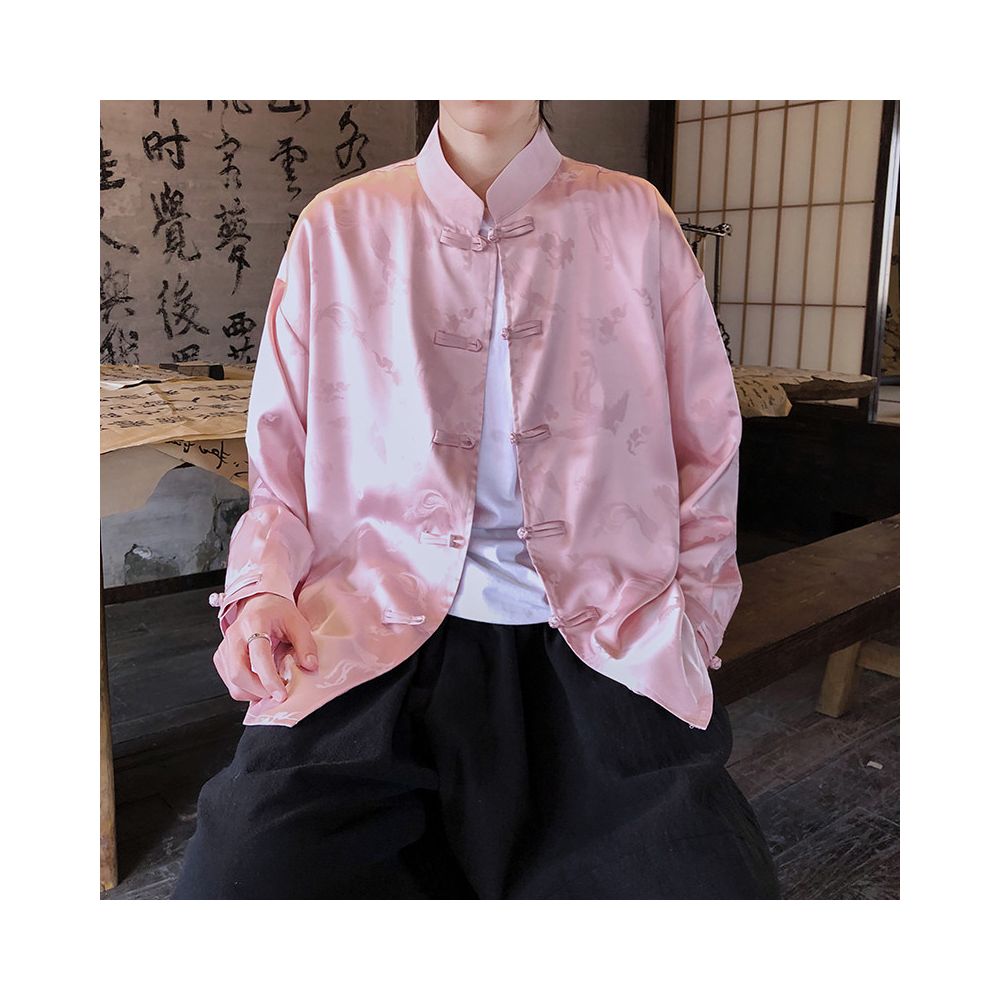 ASAYAHomme1568 – Oriental Heritage Dragon Silk Shirt 🐉🏮