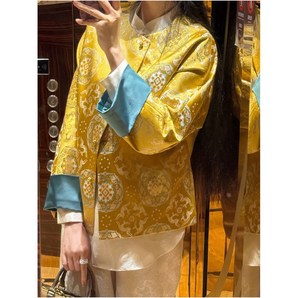 ASAYA5603 – Golden Song Brocade Jacket ✨🐉
