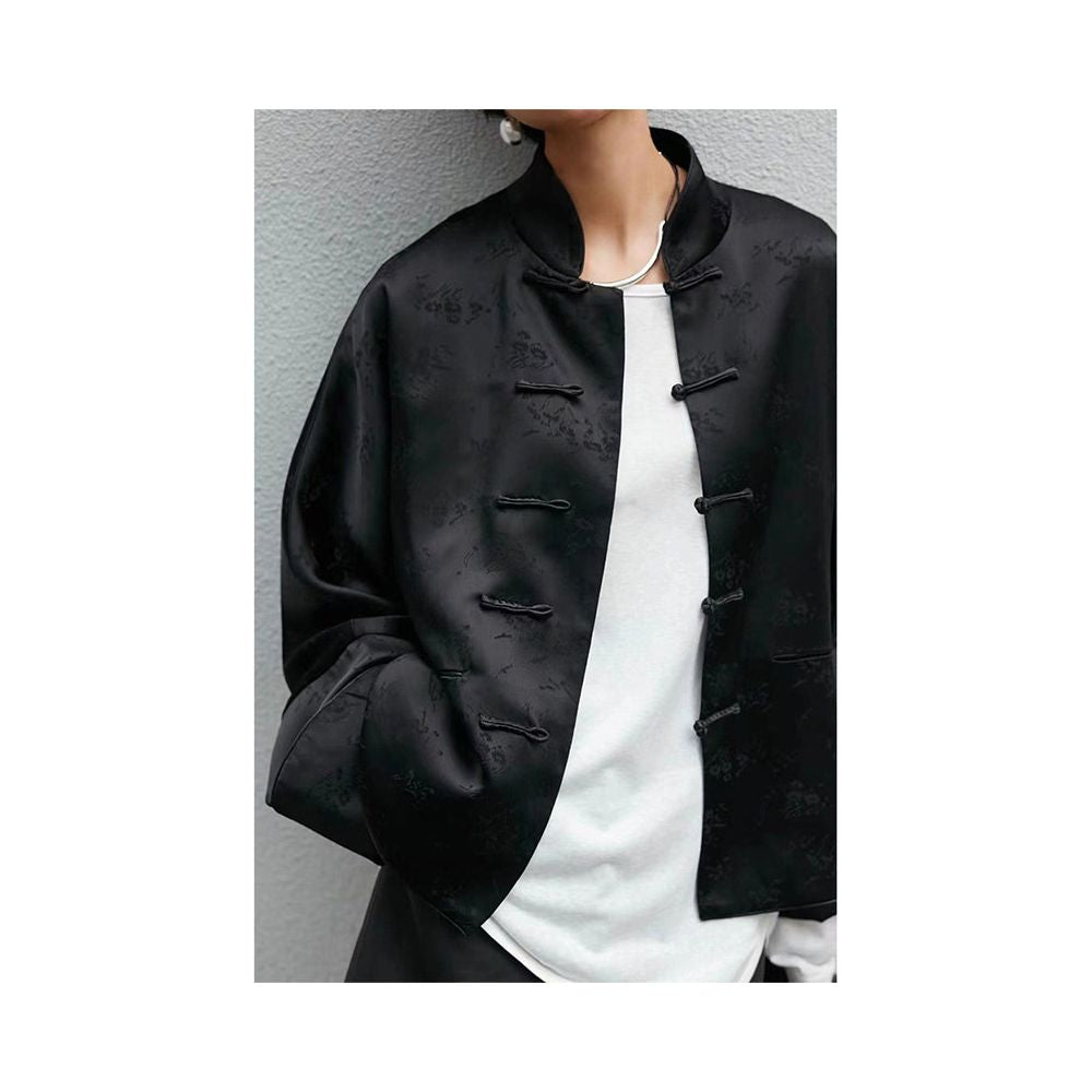 ASAYA5607 – Noir Modern Oriental Jacket 🖤☕