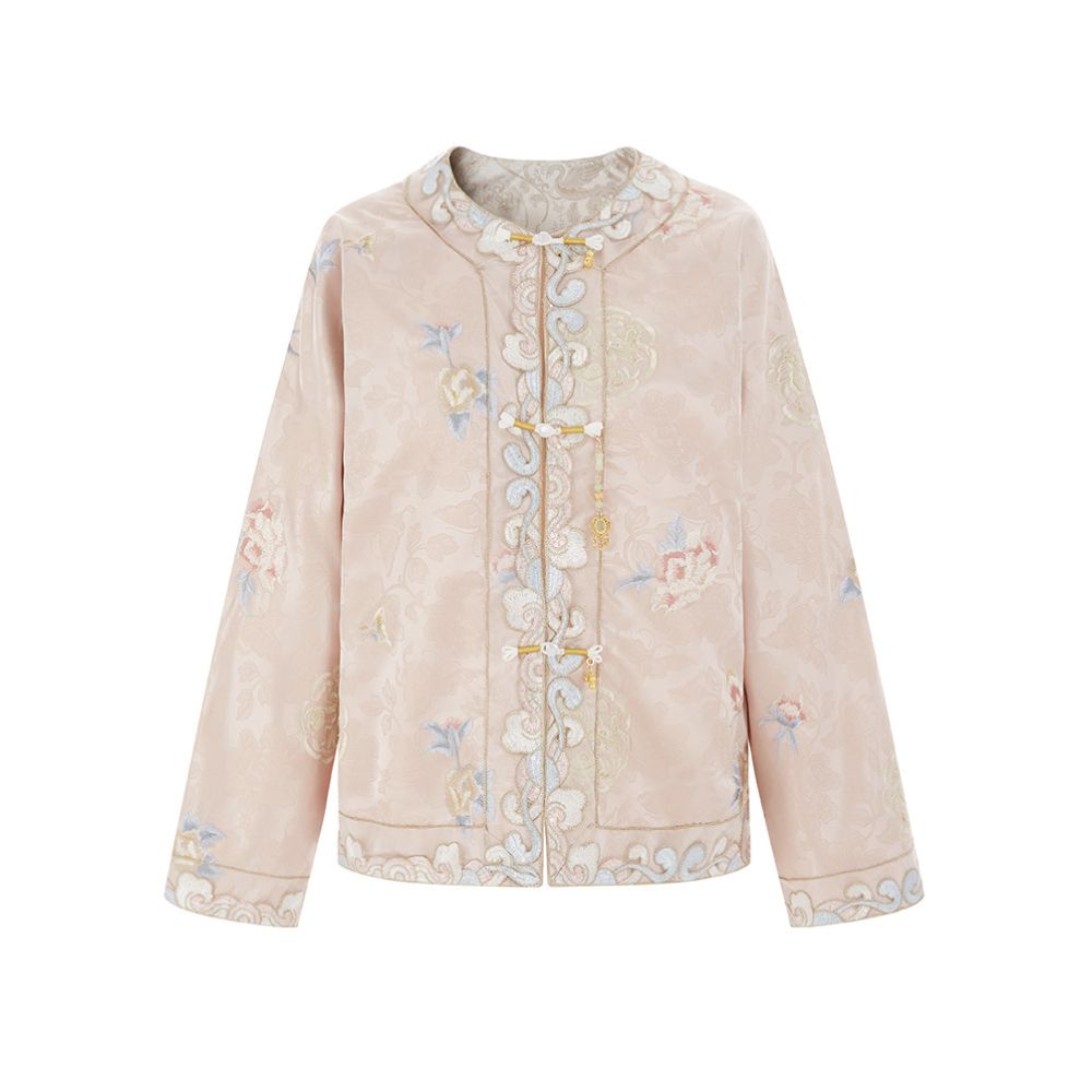 ASAYA5637 – Blush Heritage Silk Jacket 🌸✨