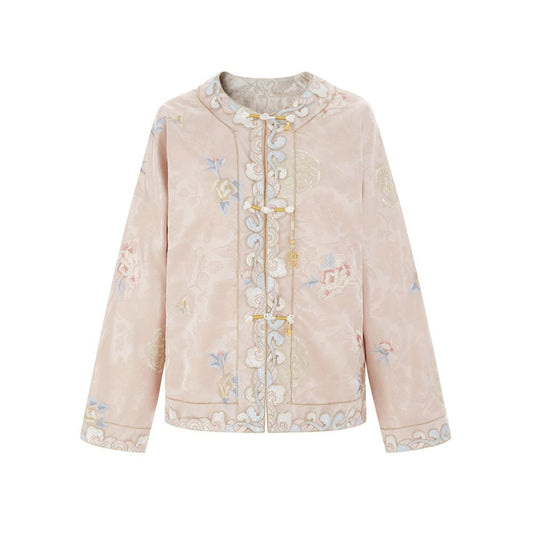 ASAYA5637 – Blush Heritage Silk Jacket 🌸✨