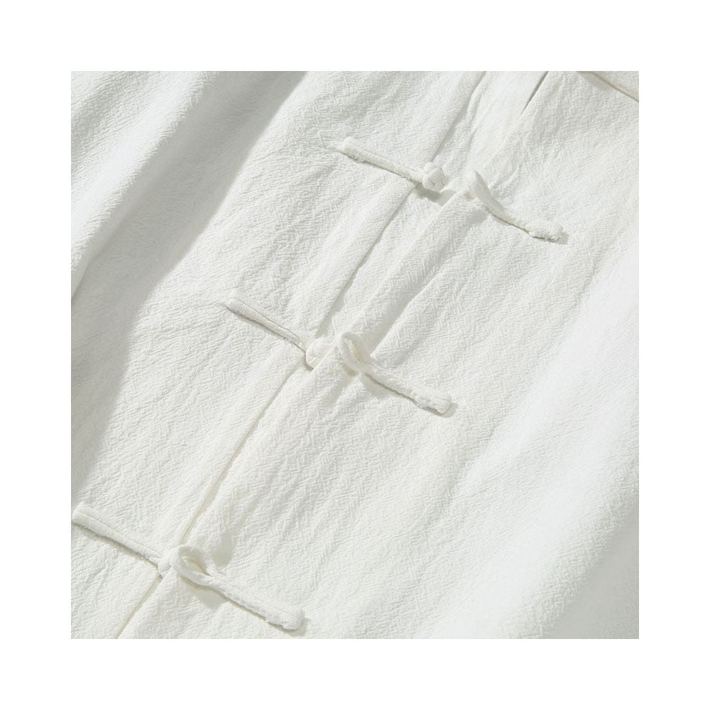 Xuansheng Chinese style cotton and linen shirt men s spring and autumn Tang clothing men s loose casual long sleeved shirt Chinese retro men s clothing image 2