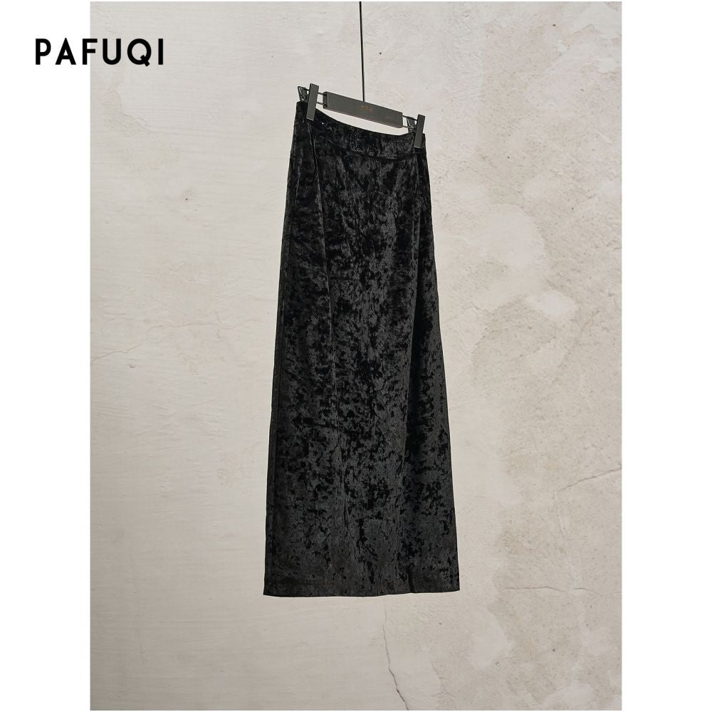 New Chinese style suit autumn and winter red jacquard New Year s robe vest half skirt two piece set Chinese style women s clothing 2025 new style image 5