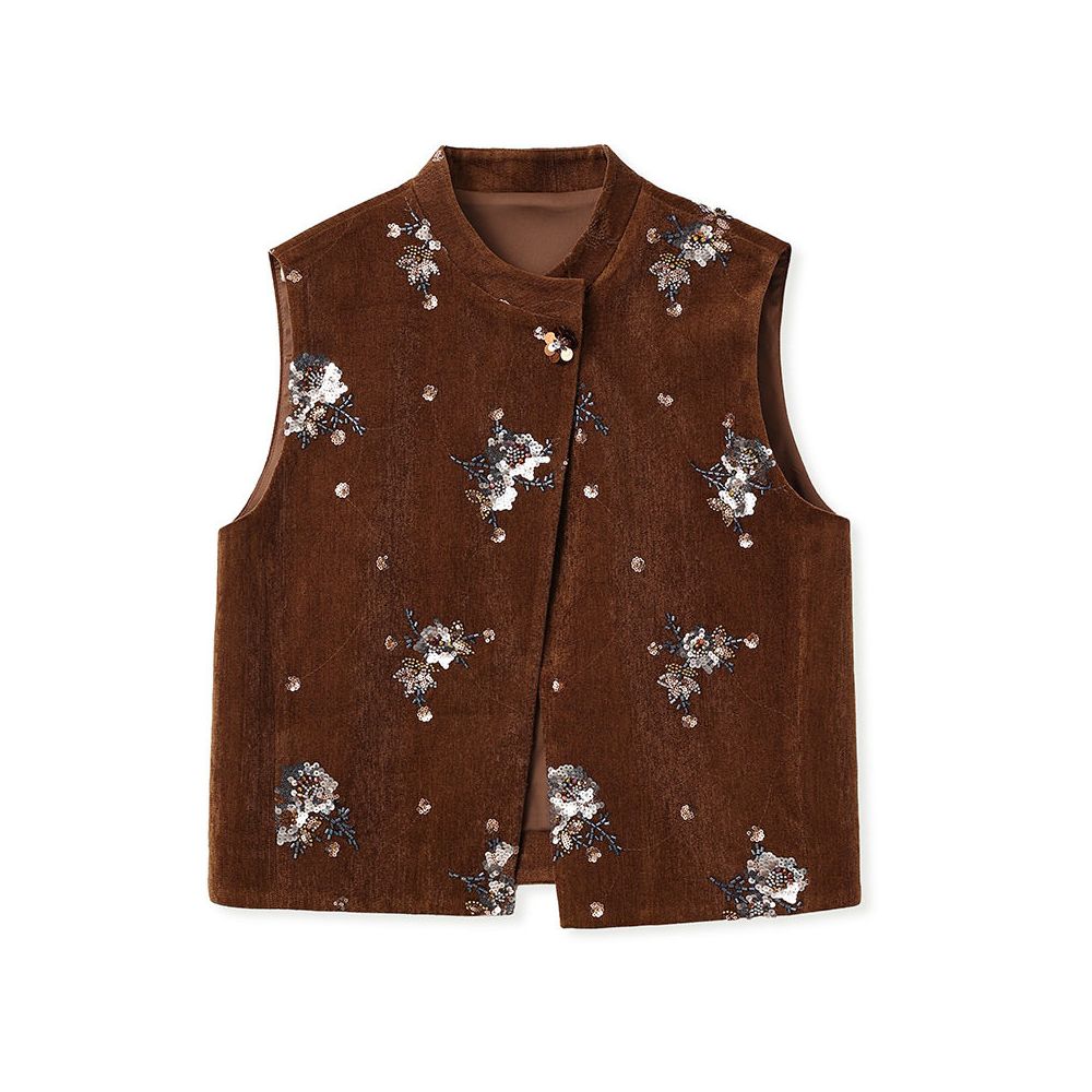 ASAYA5694 – Amber Blossom Velvet Set 🤎✨