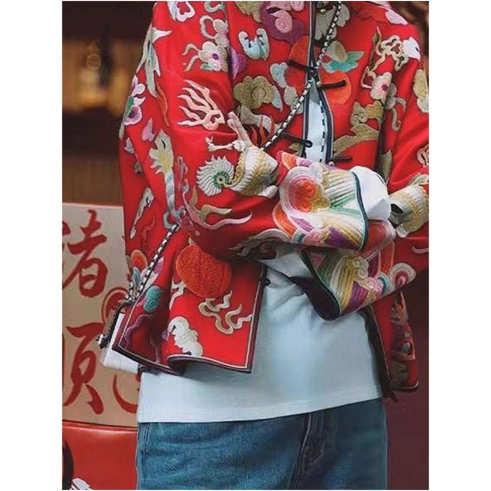 High end new Chinese style women s clothing with embroidered Chinese style outerwear for women in autumn 2025 improved Tang style retro top image 2